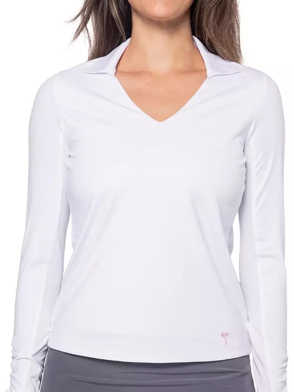 Golftini Lisa Long Sleeve Collared Polo in Size M